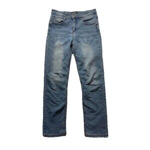 Silver Jeans Benny Juniors Size 16 Light Blue Wash Stretch Distressed Straight